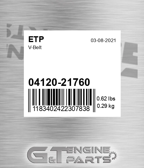 04120-21760 V-belt