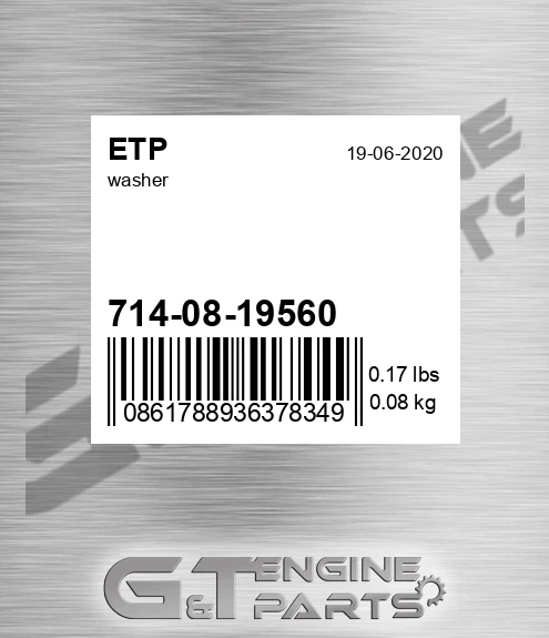 7140819560 Washer for ETP