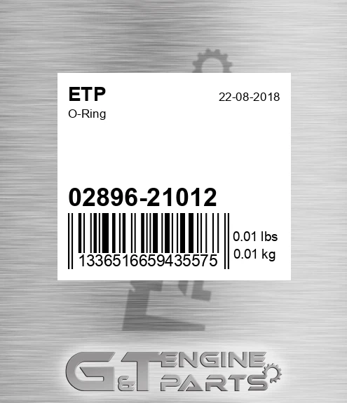 02896-21012 O-ring