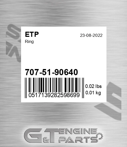 707-51-90640 Ring for ETP