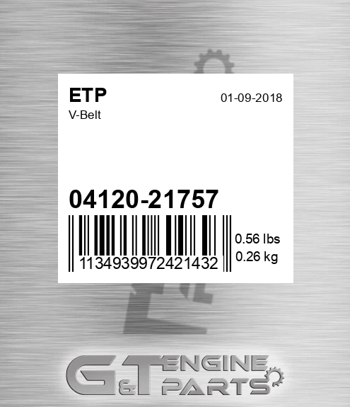 04120-21757 V-belt