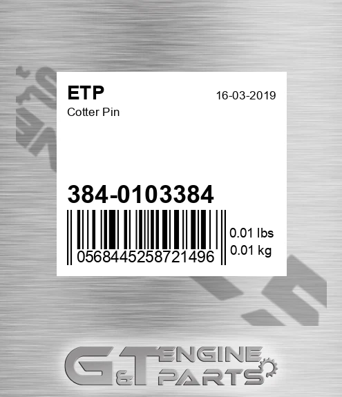 384-0103384 Cotter Pin