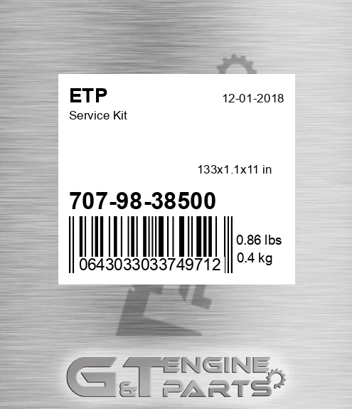 707-98-38500 Service Kit for ETP