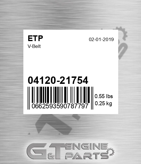 04120-21754 V-belt
