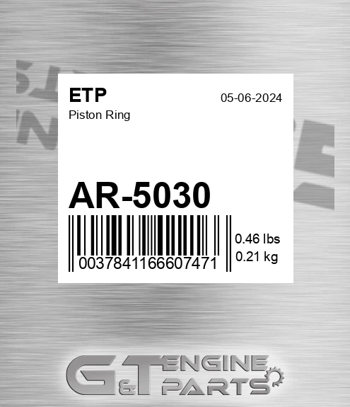 AR-5030 Piston Ring for ETP