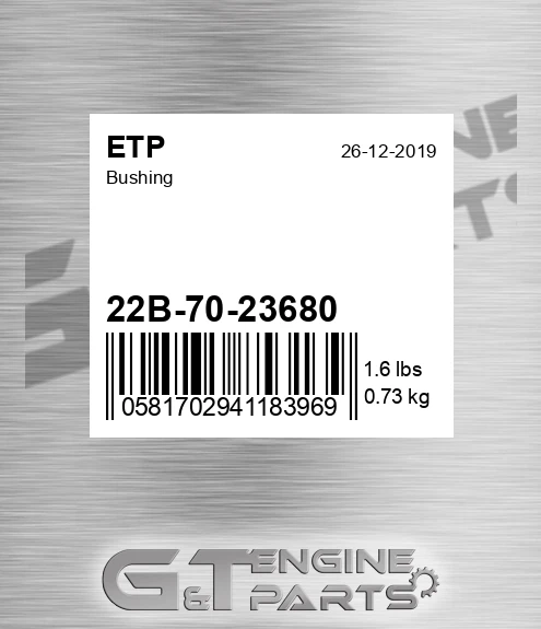 22B-70-23680 Bushing