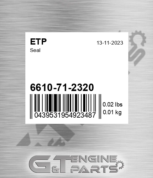 6610-71-2320 Seal