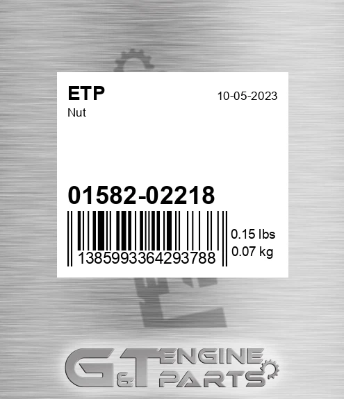 01582-02218 Nut