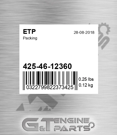 425-46-12360 Packing for ETP