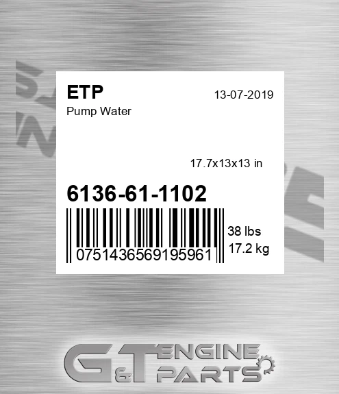 6136-61-1102 Pump Water