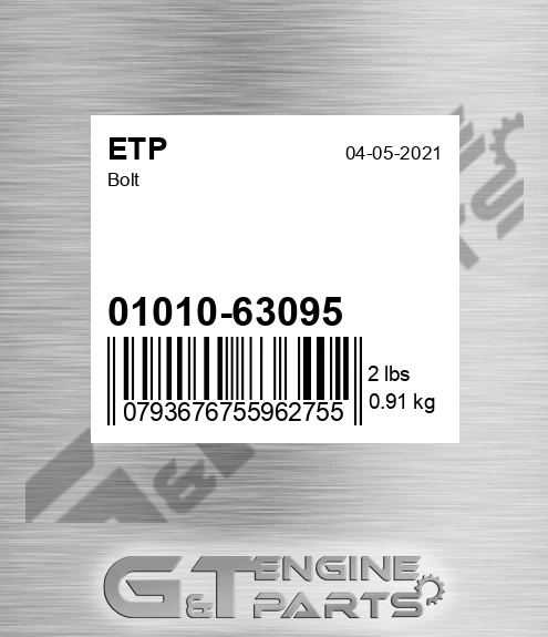 01010-63095 Bolt