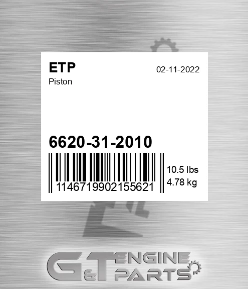 6620-31-2010 Piston for ETP