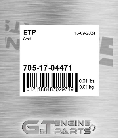 705-17-04471 Seal for ETP