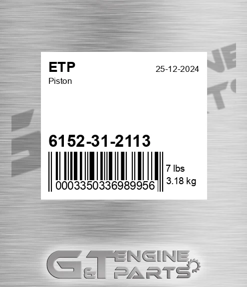 6152312113 Piston for ETP