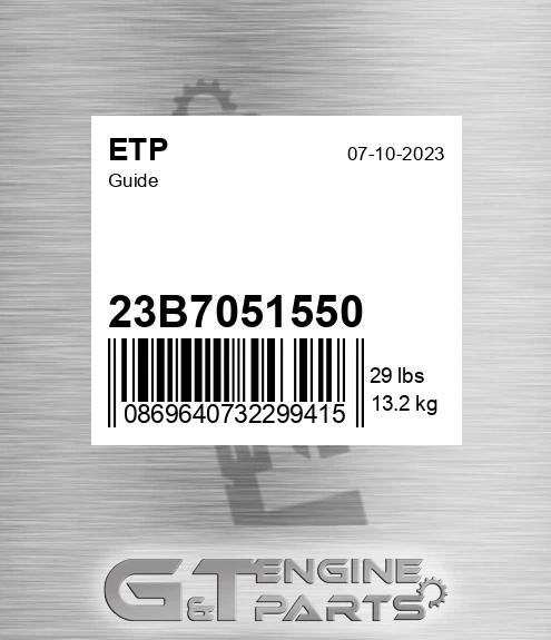 23B7051550 Guide for ETP