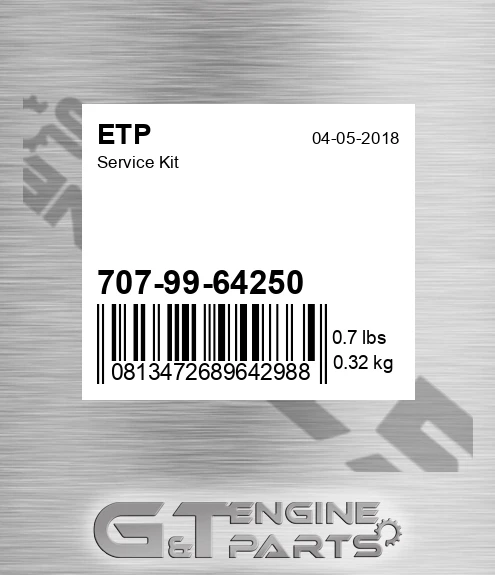 707-99-64250 Service Kit for ETP
