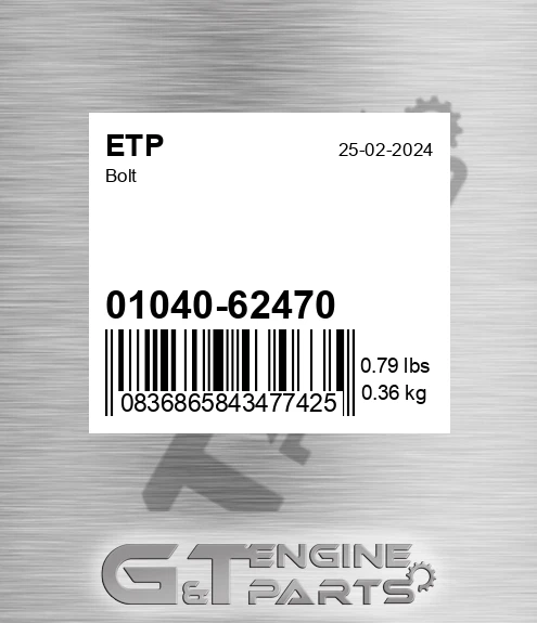 01040-62470 Bolt for ETP