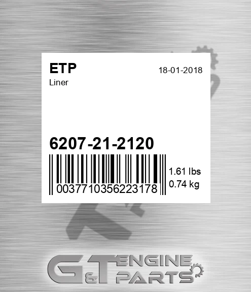 6207212120 Liner for ETP
