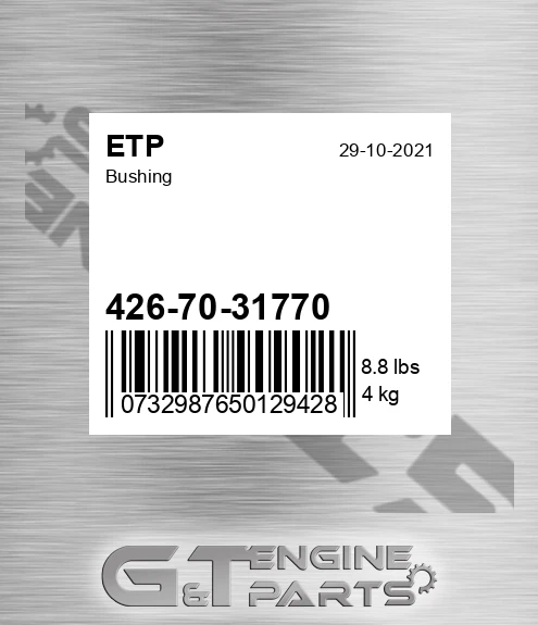 426-70-31770 Bushing for ETP