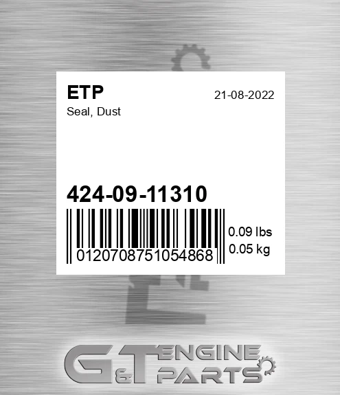 424-09-11310 Seal, Dust