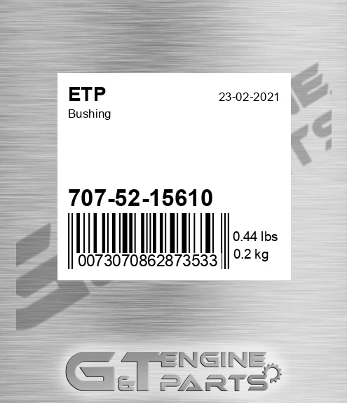 707-52-15610 Bushing