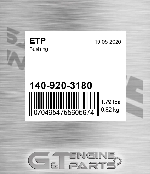 1409203180 Bushing for ETP