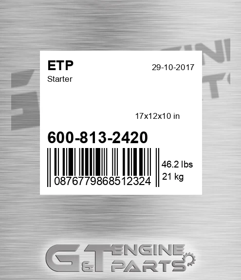 600-813-2420 Starter for ETP