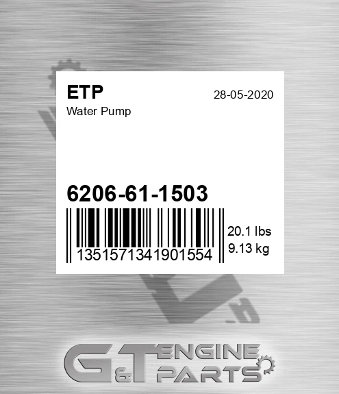 6206-61-1503 Water Pump for ETP