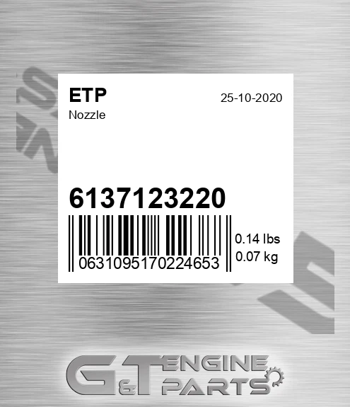 6137123220 Nozzle for ETP