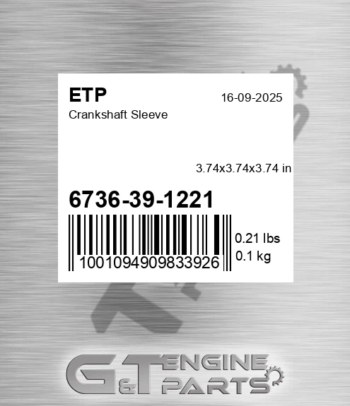 6736-39-1221 Crankshaft Sleeve
