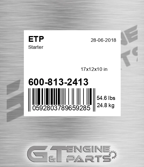 600-813-2413 Starter for ETP