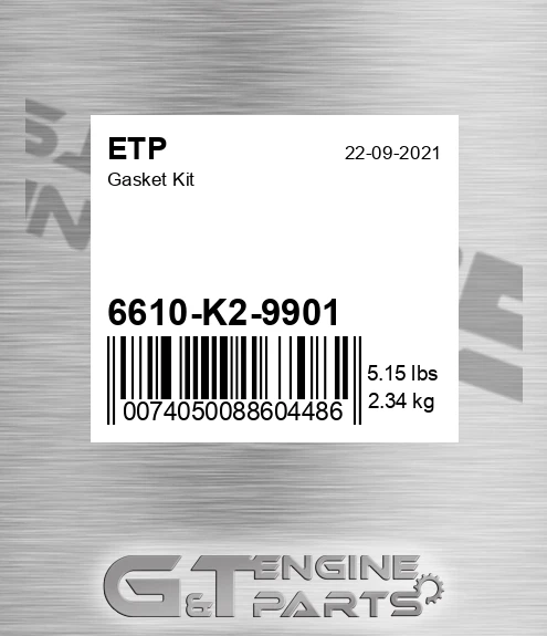 6610-K2-9901 Gasket Kit