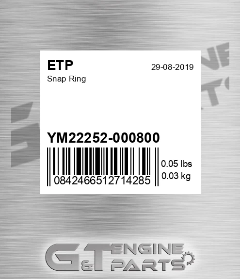 YM22252-000800 Snap Ring