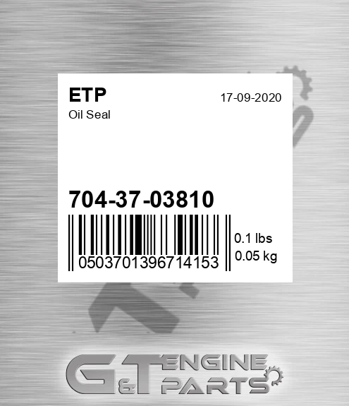 704-37-03810 Oil Seal for ETP