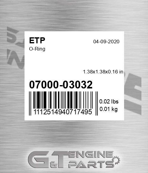 07000-03032 O-ring