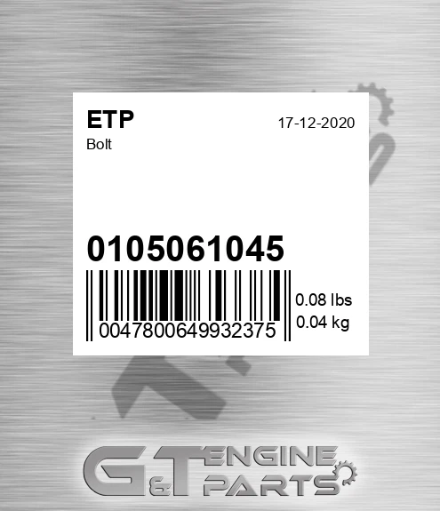 0105061045 ETP Bolt
