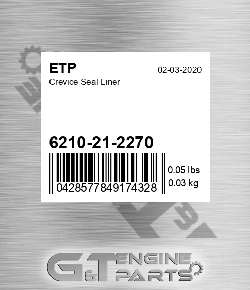 6210-21-2270 Crevice Seal Liner