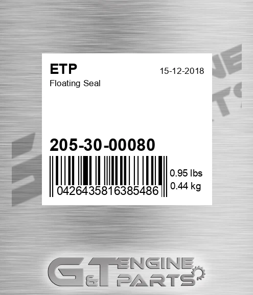 205-30-00080 Floating Seal