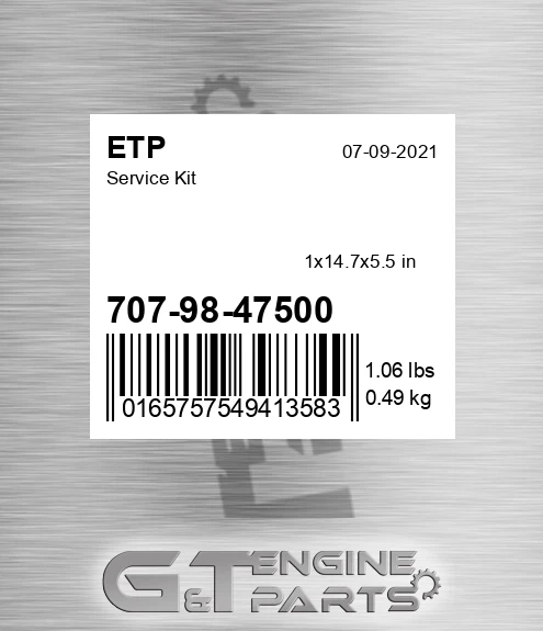 707-98-47500 Service Kit for ETP