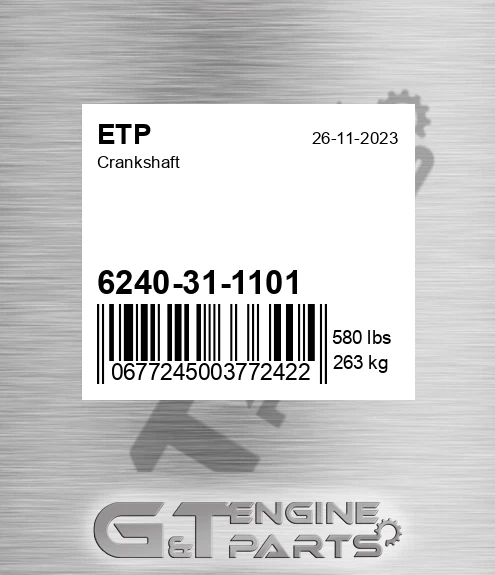 6240-31-1101 Crankshaft