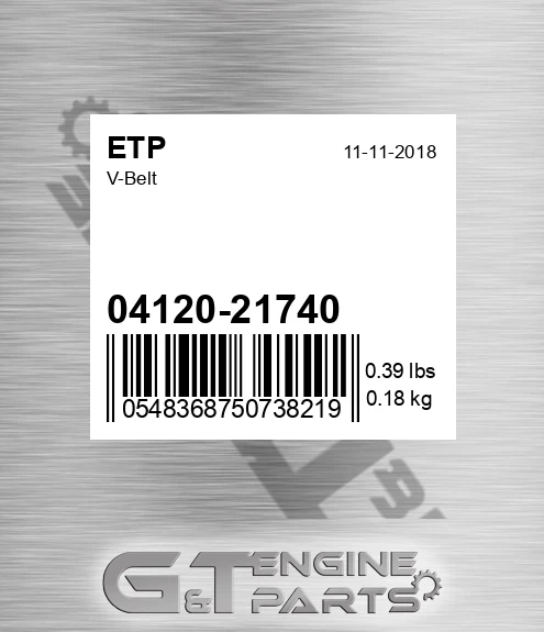 04120-21740 V-belt