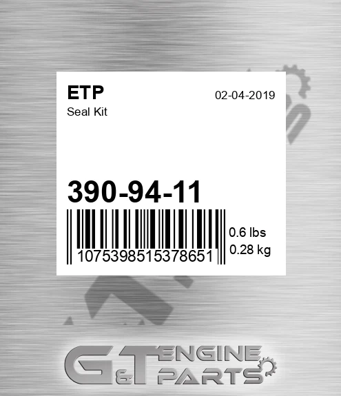 390-94-11 ETP Seal Kit