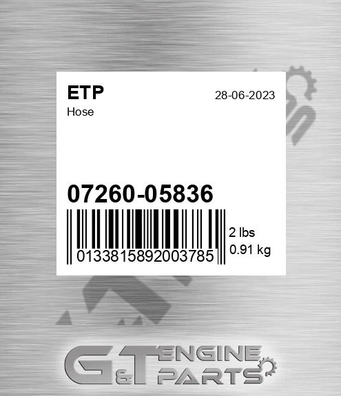 07260-05836 Hose