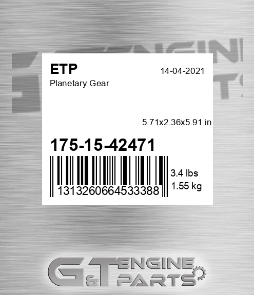 175-15-42471 Planetary Gear