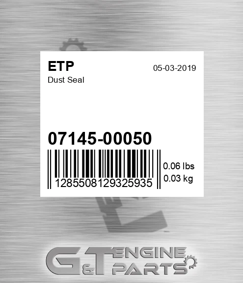 07145-00050 Dust Seal