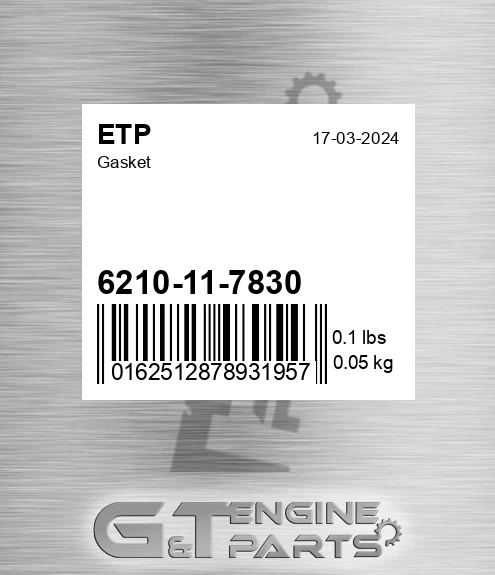 6210-11-7830 Gasket