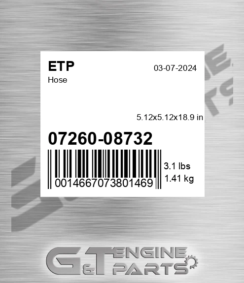 07260-08732 Hose