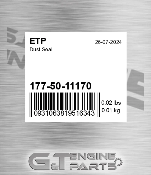 177-50-11170 Dust Seal