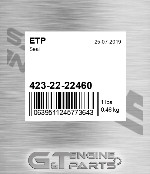 423-22-22460 Seal for ETP