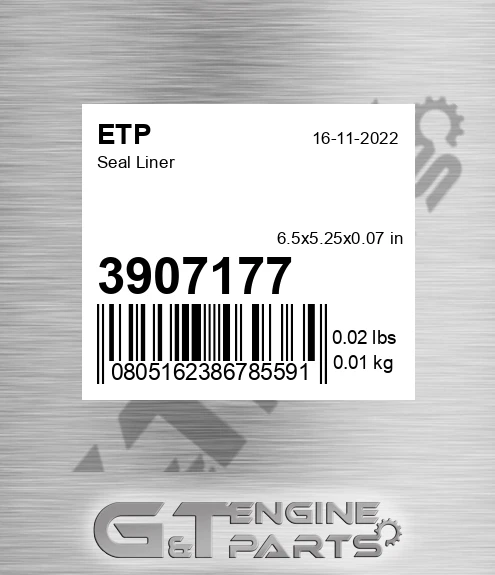 3907177 Seal Liner